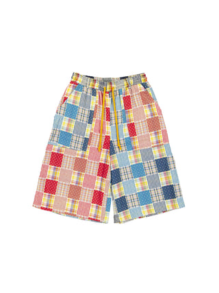 (DI)VISION DRAWSTRING SHORTS CHECK COMB.