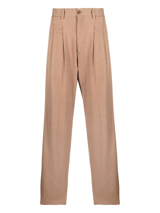 4SDESIGNS TRIPLE PLEAT PANT BROWN