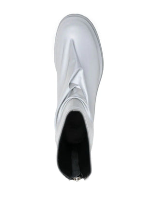 424 PLEATED MARATHON BOOTS SILVER