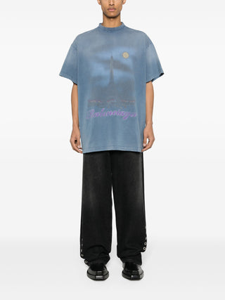Paris Moon cotton T-shirt