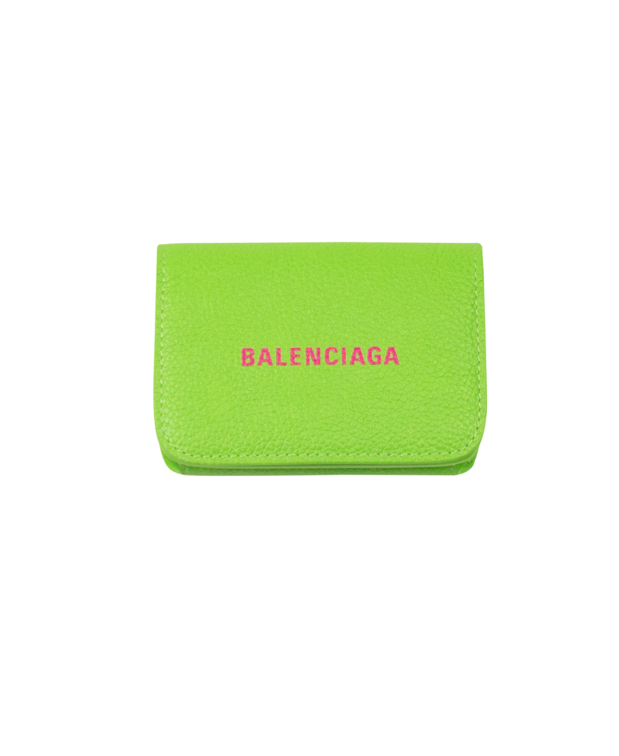 Balenciaga Green & Fuschsia Cash Mini Wallet