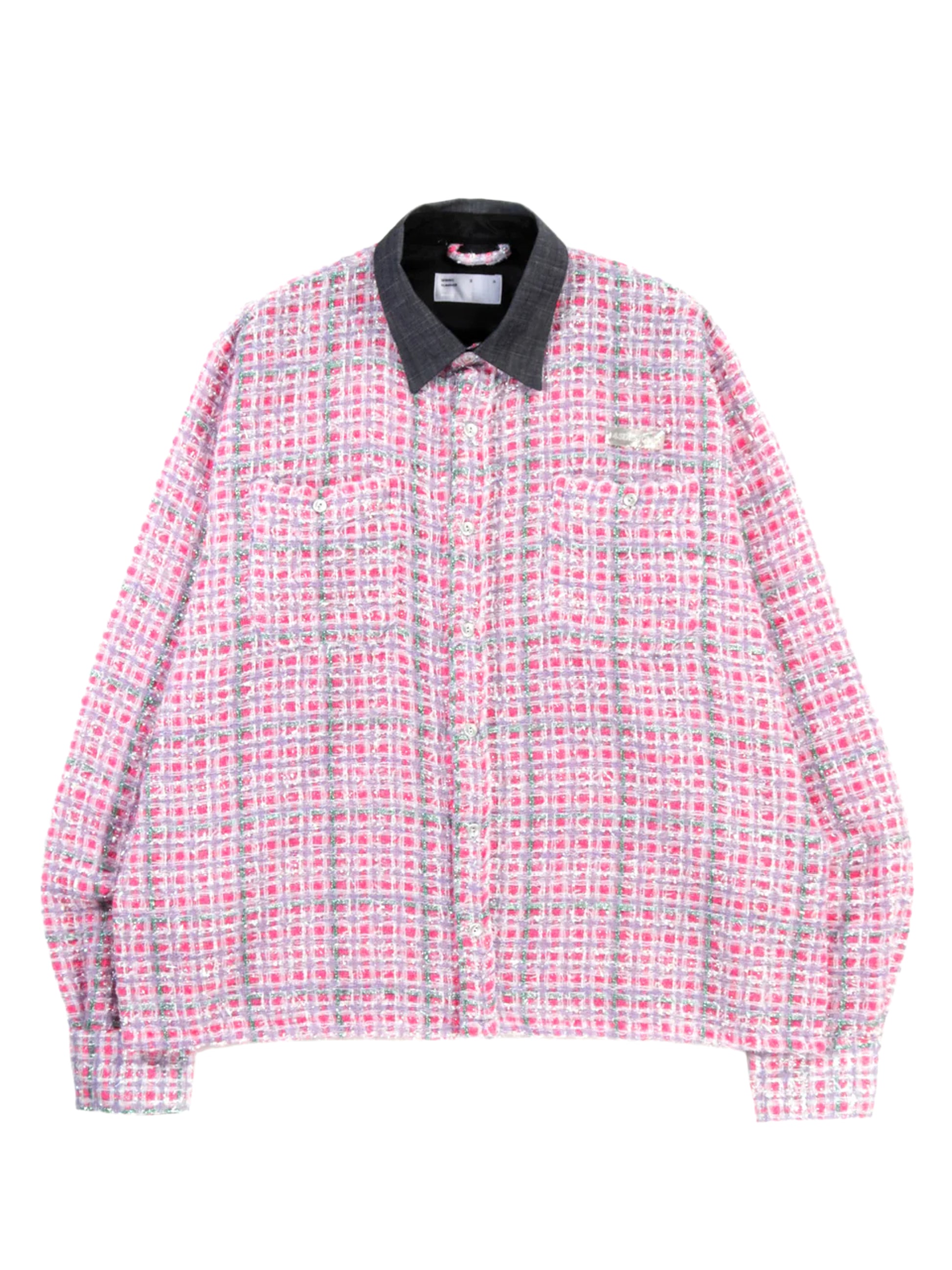 4SDESIGNS WORK SHIRT PINK MULTI