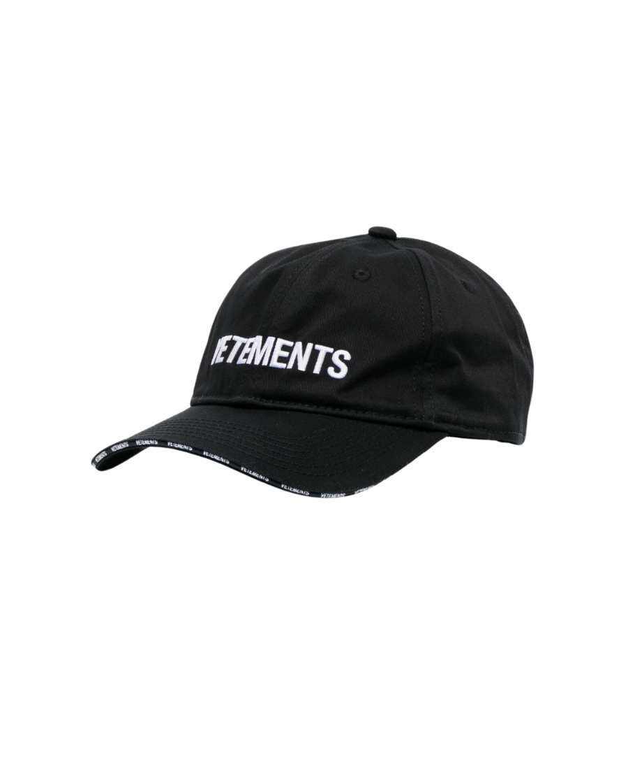 VETEMENTS ICONIC LOGO CAP BLACK