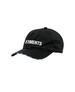 VETEMENTS ICONIC LOGO CAP BLACK