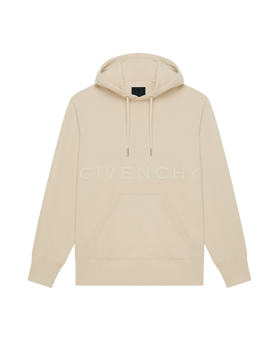 Givenchy Beige 4G Embroidered Logo Hoodie Sweatshirt