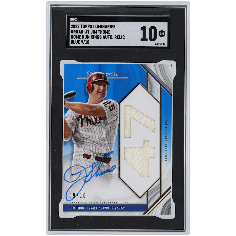 Jim Thome Philadelphia Phillies Autographed 2022 Topps
